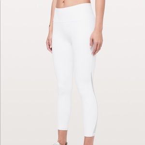 White Lululemon leggings